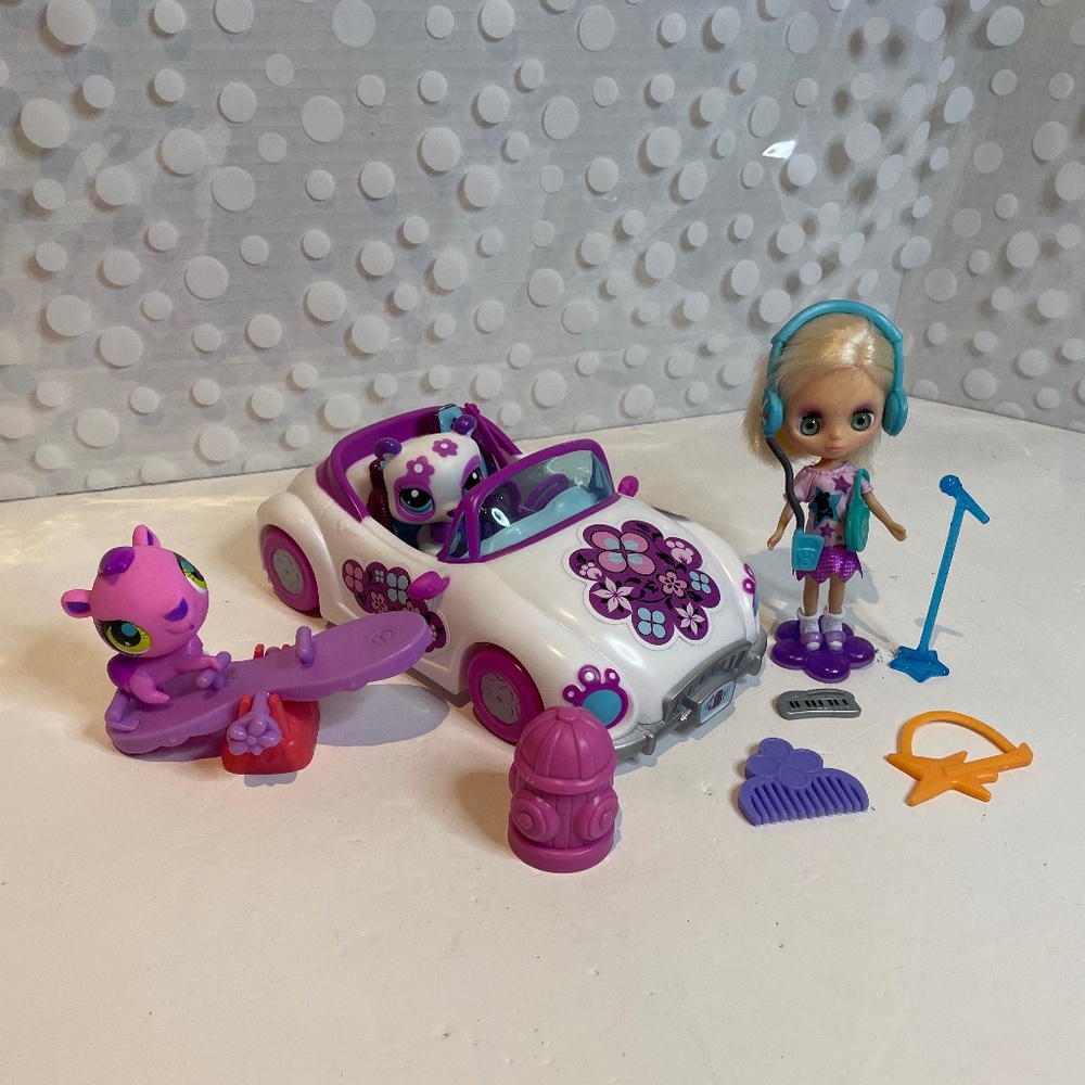 Littlest Pet Shop 💜🐼 Blythe Pretty-in-Purple play set